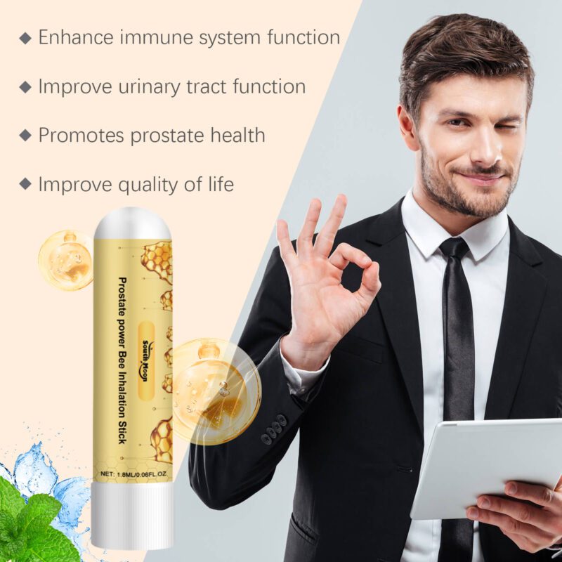 Men's Natural Nasal Inhaler with Menthol & Bee Venom - Portable Refresh - Image 4